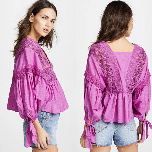 Free People Tops - NWT Free People Drive You Mad Blouse